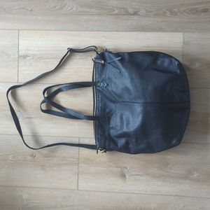 Stella & Dot Leather Handbag w/ Crossbody Strap